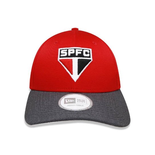 BONE 940 SAO PAULO FUTEBOL ABA CURVA SNAPBACK VERMELHO NEW ERA