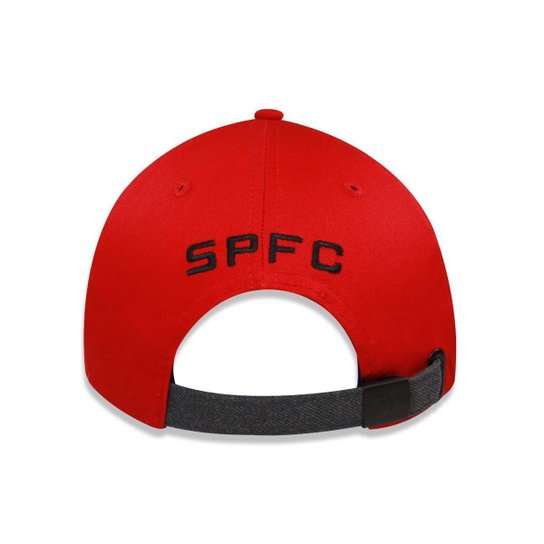 BONE 940 SAO PAULO FUTEBOL ABA CURVA SNAPBACK VERMELHO NEW ERA