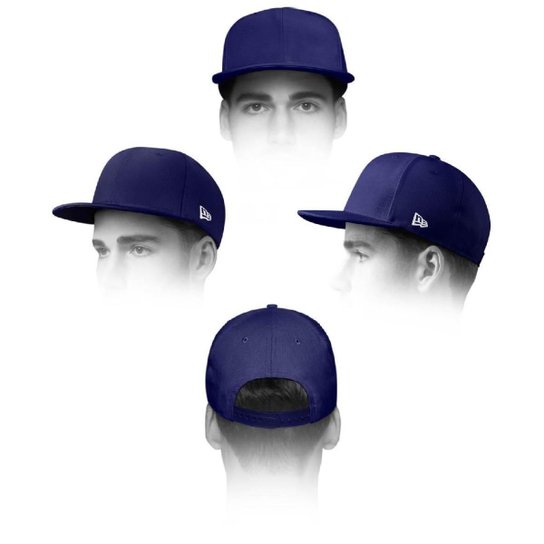 BONE 950 ORIGINAL FIT SAO PAULO FUTEBOL ABA RETA SNAPBACK PRETO NEW ERA