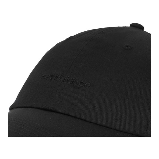 Boné New Balance Linear 6 Panel Preto