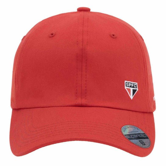 Boné São Paulo Bordado Lateral Frontal Supercap Vermelho