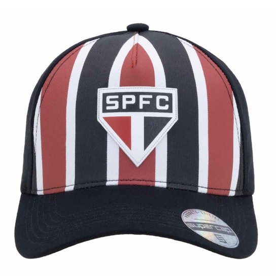 Boné São Paulo SuperCap Aba Curva Listrada - Masculino Tamanho:Único;Gênero:Masculino;Cor: