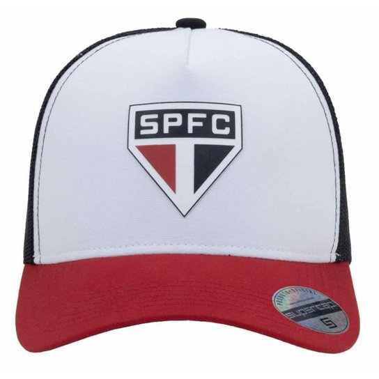 Bone São Paulo Trucker Frontal Infantil Supercap 40829 Cor:;Tamanho:Único