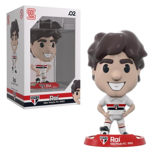 Boneco Oficial do Raí Go! Toons São Paulo FC 1992