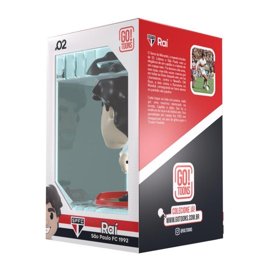 Boneco Oficial do Raí Go! Toons São Paulo FC 1992