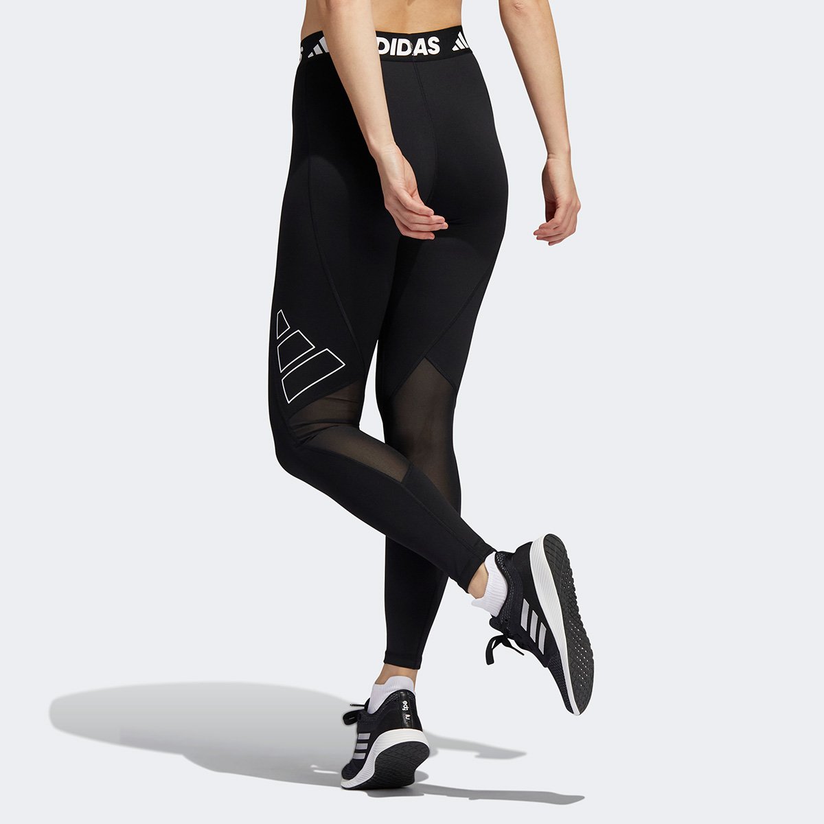 Calça Legging Adidas Techfit Logo Adidas Feminina