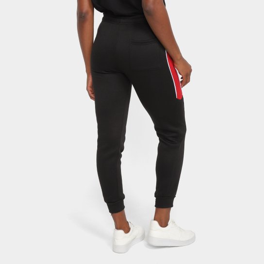 Calça Moletom São Paulo Recortes Feminina