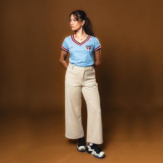 Camisa Baby look São Paulo Ídolos Uruguaios Feminina