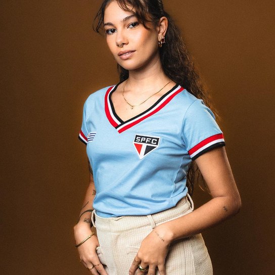 Camisa Baby look São Paulo Ídolos Uruguaios Feminina