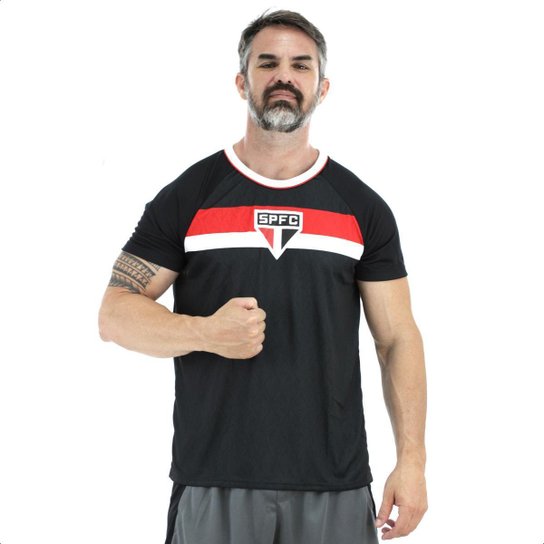 Camisa Braziline São Paulo Pristine Preta - Masculina