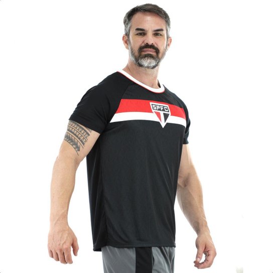 Camisa Braziline São Paulo Pristine Preta - Masculina