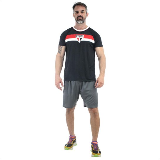 Camisa Braziline São Paulo Pristine Preta - Masculina