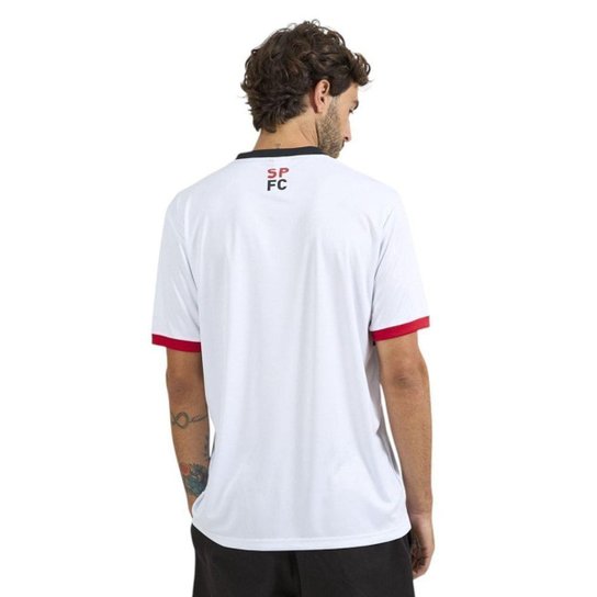 Camisa Braziline São Paulo Tela Masculina - Branco 2GG