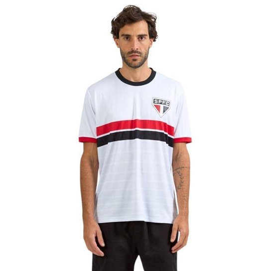 Camisa Braziline São Paulo Tela Masculina - Branco M