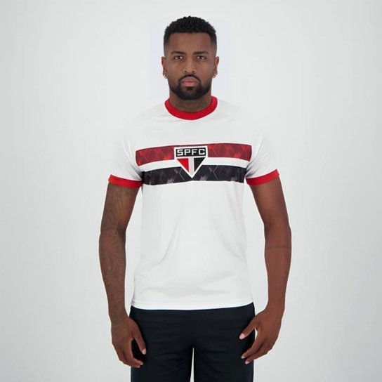 Camisa Camiseta Masculina São Paulo FC Geometric Oficial Licenciada