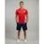 Camisa Camiseta São Paulo SPFC Oficial Treino Masculina Johan Vermelha Escudo Bordado - Vermelho