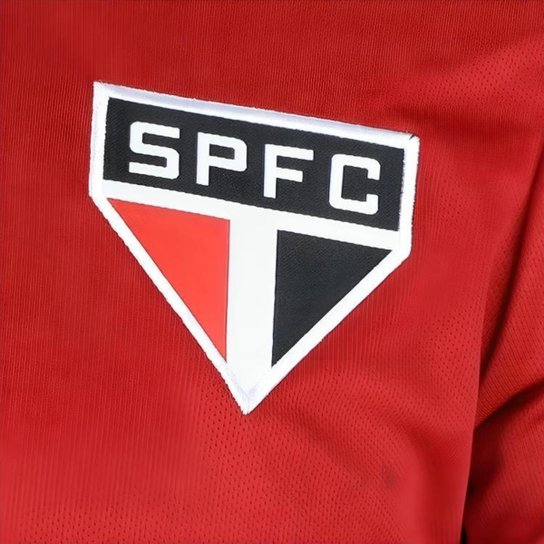 Camisa Camiseta São Paulo SPFC Oficial Treino Masculina Johan Vermelha Escudo Bordado