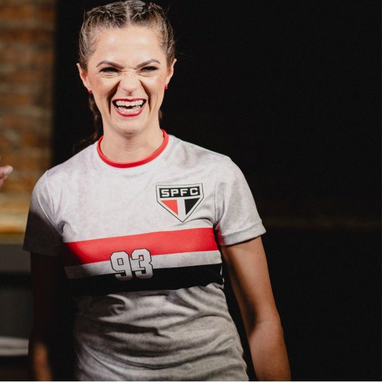 Camisa do SÃO PAULO FC Feminina Original DOMAIN 93 Oficial Licenciada