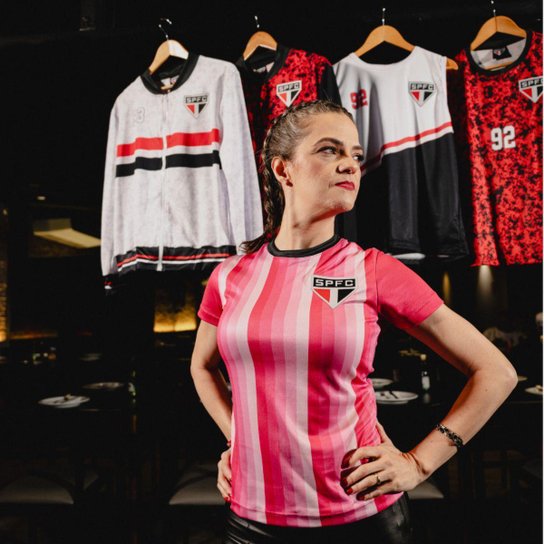 Camisa do SÃO PAULO FC Feminina Original LIONESS Oficial Licenciada