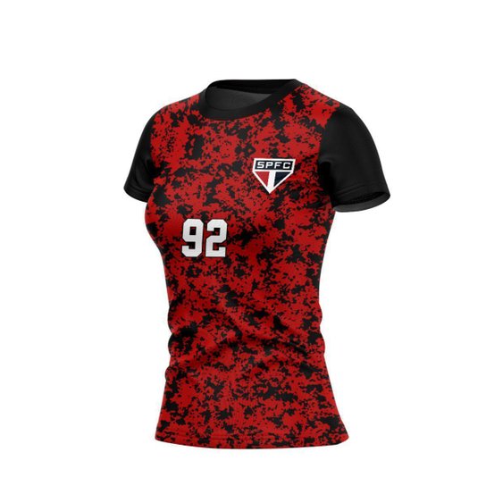 Camisa do SÃO PAULO FC Feminina Original Plus Size FAITH Oficial Licenciada