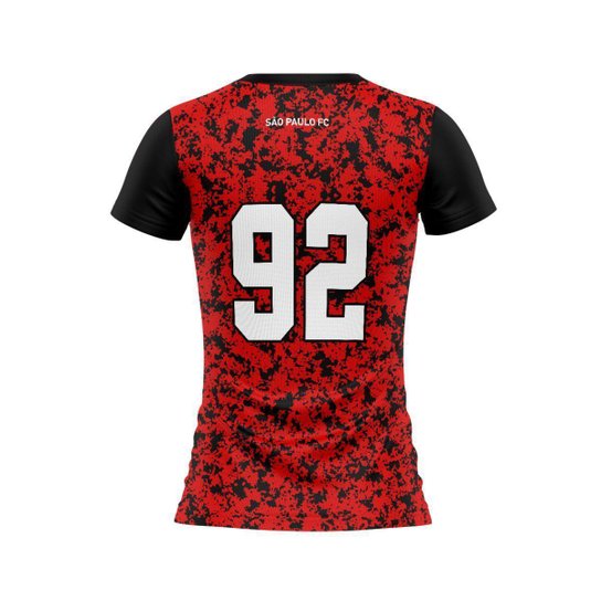 Camisa do SÃO PAULO FC Feminina Original Plus Size FAITH Oficial Licenciada