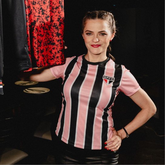 Camisa do SÃO PAULO FC Feminina Original Plus Size QUEEN Oficial Licenciada
