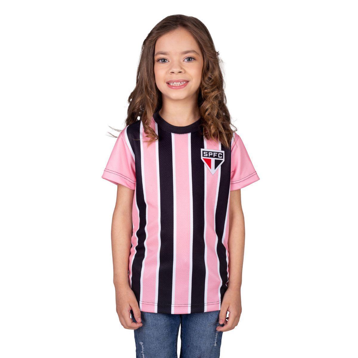 Camisa do SÃO PAULO FC Infantil Feminina Original QUEEN Oficial Licenciada