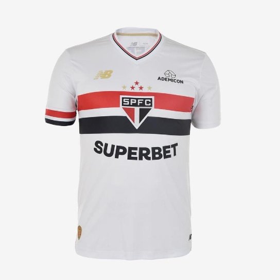 Camisa do São Paulo I 25 New Balance Masculina Torcedor