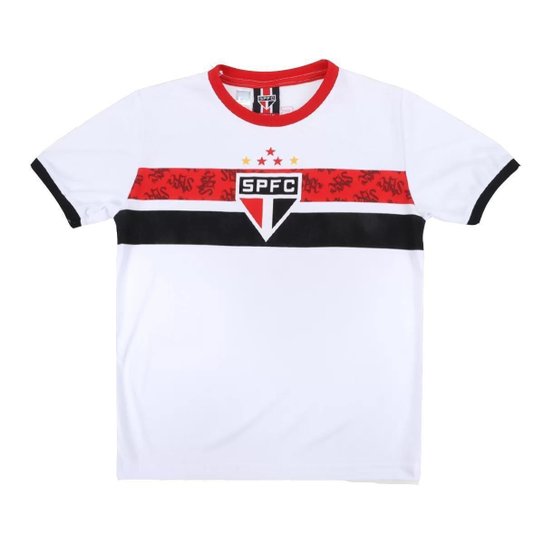 Camisa do São Paulo Infantil Stencil Oficial Braziline