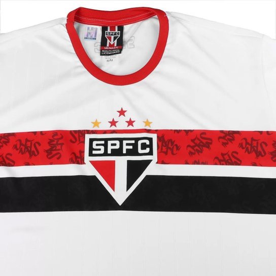 Camisa do São Paulo Infantil Stencil Oficial Braziline