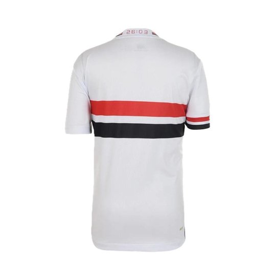 CAMISA INFANTIL SÃO PAULO I 2025 NEW BALANCE BRANCA