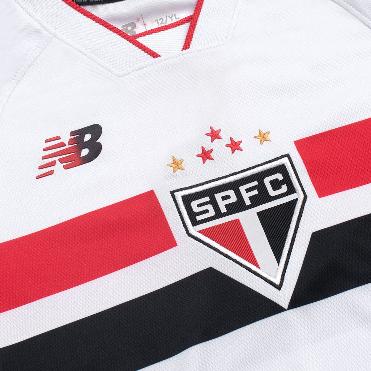 Camisa Infantil São Paulo I 26/27 Torcedor New Balance — foto 3