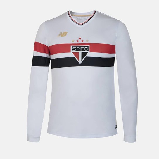 Camisa Manga Longa New Balance São Paulo I 2025 Masculina