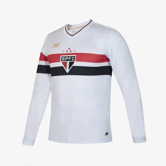 Camisa Manga Longa New Balance São Paulo I 2025 Masculina