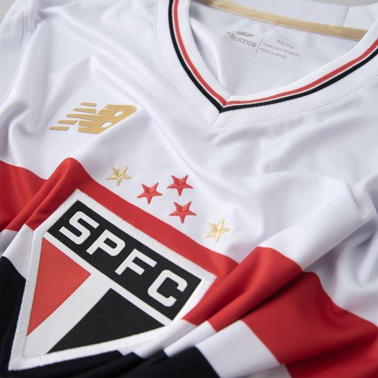 Camisa Manga Longa New Balance São Paulo I 2025 Masculina