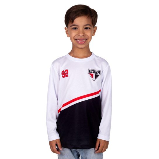 Camisa Manga Longa SÃO PAULO FC Infantil Original CHAMPIONS 92 Oficial Licenciada