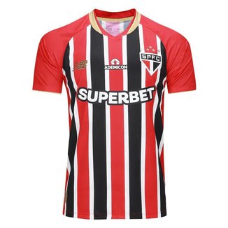 CAMISA NEW BALANCE SÃO PAULO F.C II 2025 MASCULINO - JOGADOR - VERM/PTO GGGGG