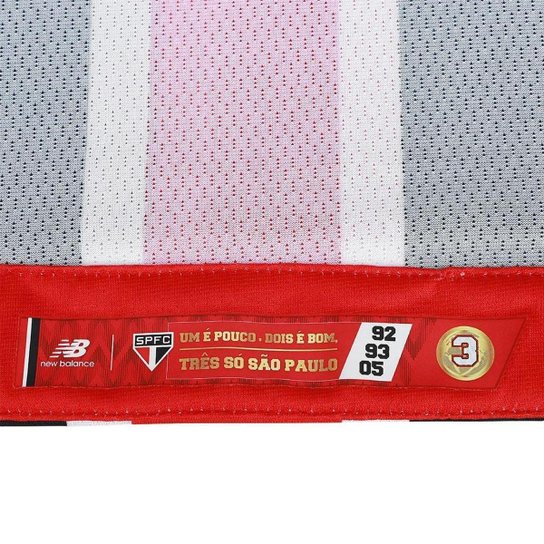 CAMISA NEW BALANCE SÃO PAULO F.C II 2025 MASCULINO - JOGADOR - VERM/PTO GGGGG