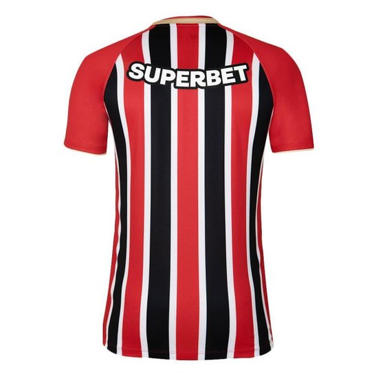 CAMISA NEW BALANCE SÃO PAULO F.C II 2025 MASCULINO - TORCEDOR - VERM/PTO GGG