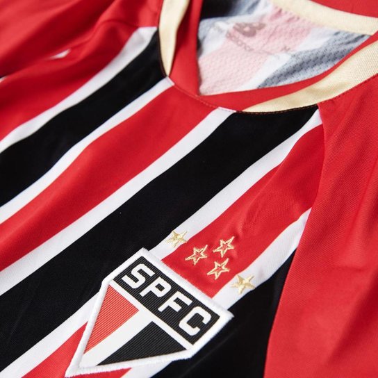 CAMISA NEW BALANCE SÃO PAULO F.C II 2025 MASCULINO - TORCEDOR - VERM/PTO GGG
