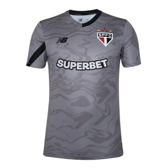 Camisa New Balance São Paulo Goleiro 2024/25 Masculina - Grafite 2GG
