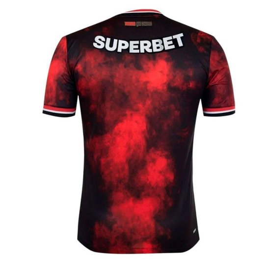 Camisa New Balance São Paulo III Torcedor 2024/25 Masculina - Preto e Vermelho G2