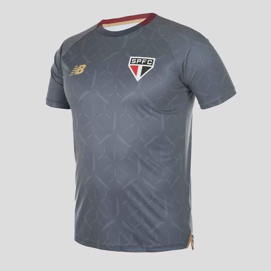 Camisa New Balance São Paulo Treino 2025 Cinza