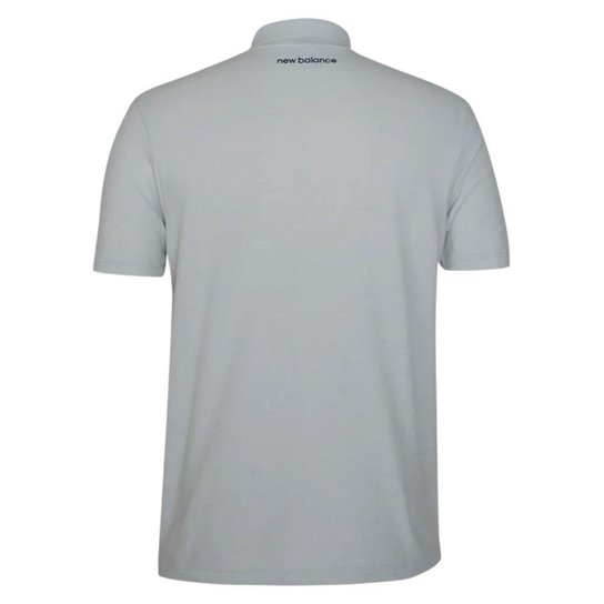 Camisa Polo New Balance São Paulo Viagem 2024/25 Masculina - Cinza 2GG