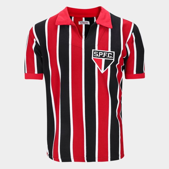 Camisa Polo Retrô São Paulo Athleta Masculina