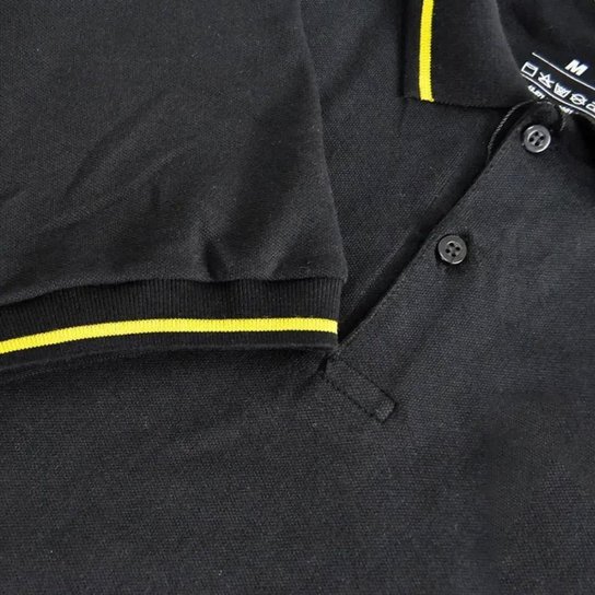 CAMISA PÓLO RETRÔMANIA SÃO PAULO OURO VINTAGE MASCULINA