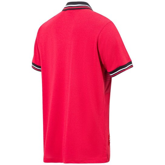 Camisa Polo São Paulo Allen Vermelho Masculina