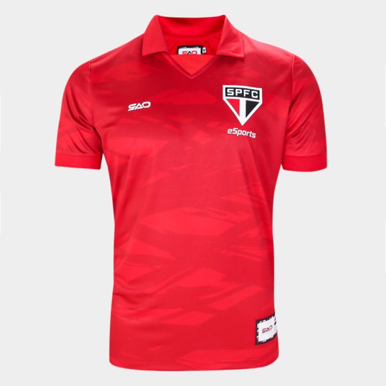 Camisa Polo São Paulo E-Sports Jogo Masculina