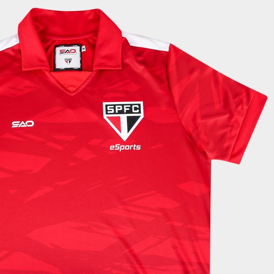 Camisa Polo São Paulo E-Sports Jogo Masculina