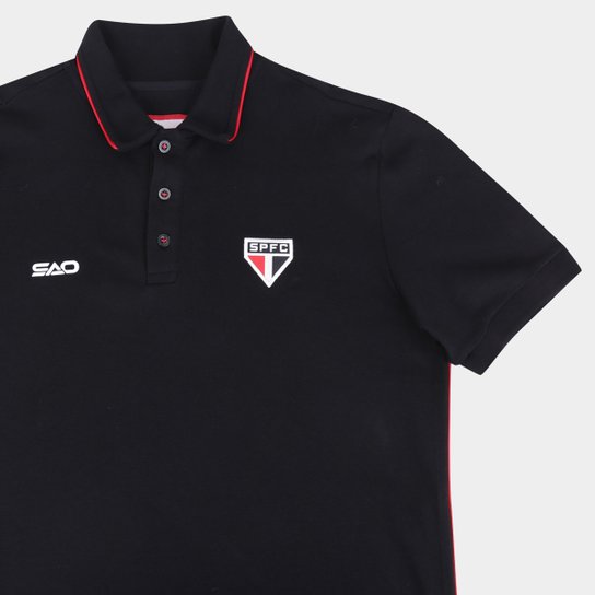 Camisa Polo São Paulo Escudo Masculina